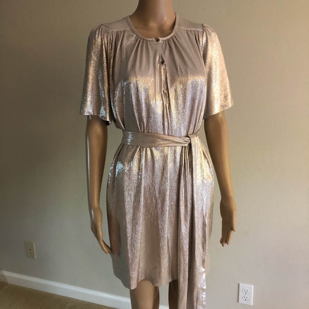 Athropologie metalic dress